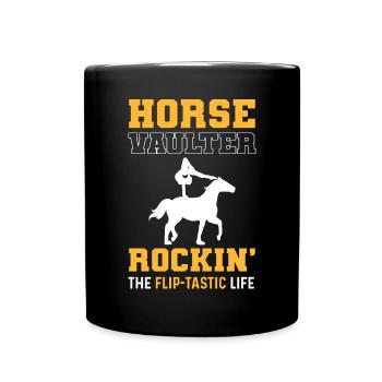 Horse Vaulter - Rockin' The Flip-tastic Life. - Mug uni - noir - Devant