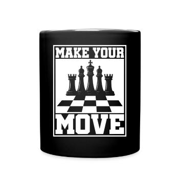 Chess Chess Player Tournament for Clever Minds - Full Colour Mug - black - Front