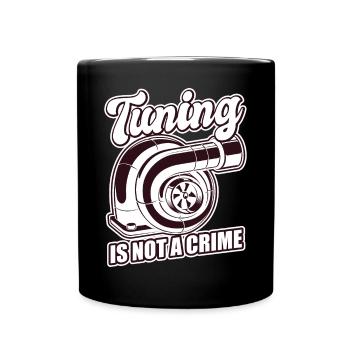 Tuner de voiture, Mécanicien automobile, Voiture de course, Tuning - Mug uni - noir - Devant
