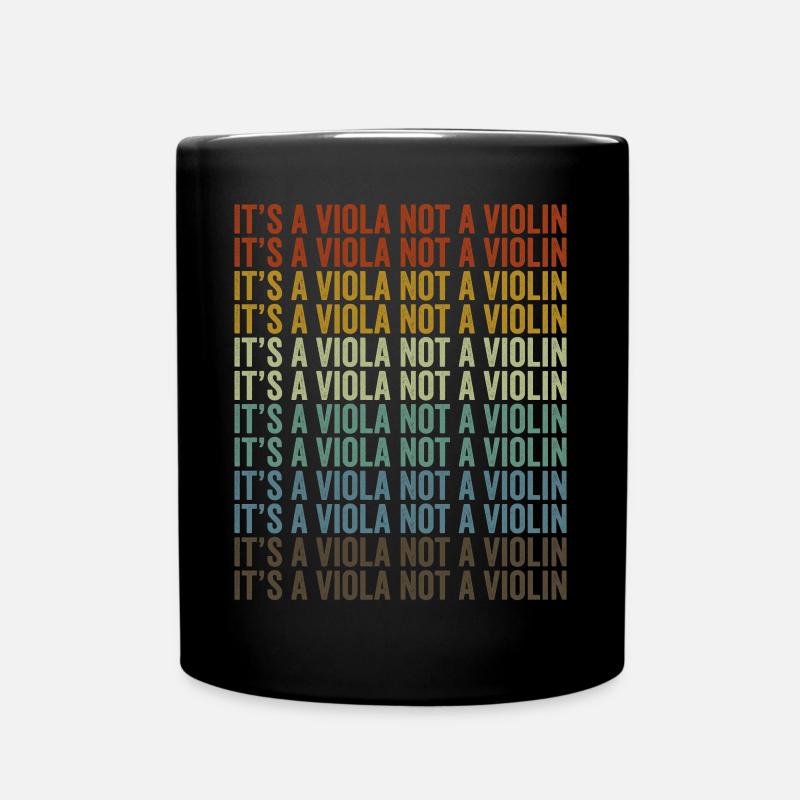 It is a viola, not a violin violinist In - Full Colour Mug - black