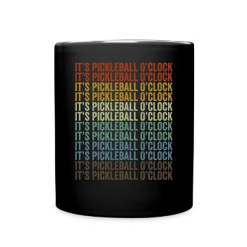 C’est Pickleball O’clock Pickleball - Mug uni - noir - Devant