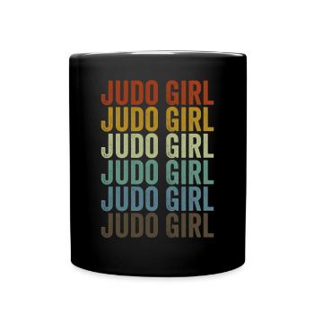 Judo Girl Judo Kampfsport Mädchen - Tasse einfarbig - Schwarz - Vorne