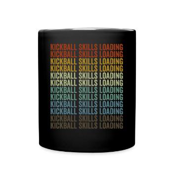 Kickball Skills Loading Kickball Players - Full Colour Mug - black - Front