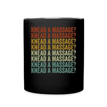 Pétrir un massage? Massothérapeute - Mug uni - noir - Devant