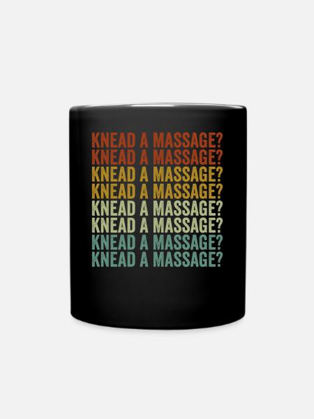 Pétrir un massage? Massothérapeute - Mug uni - noir