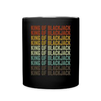 Roi du Blackjack Blackjack Gambler Casino King - Mug uni - noir - Devant