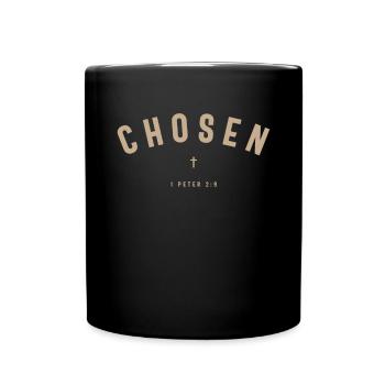 Chosen 1 Peter 2:9 - Full Colour Mug - black - Front