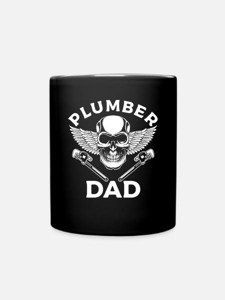 Klempner Papa Klempner - Tasse einfarbig - Schwarz