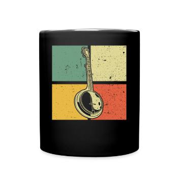 Banjo Banjo player Banjoist - Full Colour Mug - black - Front