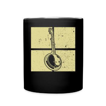 Banjo Banjo player Banjoist - Full Colour Mug - black - Front