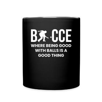 Bocce Shirt Gift Boccia Player - Full Colour Mug - black - Front