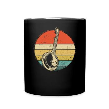 Banjo Banjo player Banjoist - Full Colour Mug - black - Front