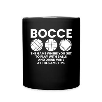 Bocce Shirt Gift Boccia Player - Full Colour Mug - black - Front