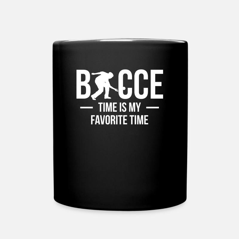 Bocce Shirt Boccia Spieler Geschenk - Tasse einfarbig - Schwarz