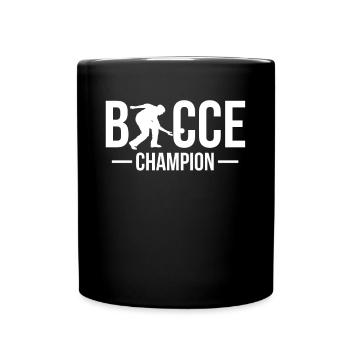 Cadeau de chemise de champion de pétanque - Mug uni - noir - Devant
