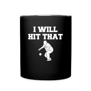 Je vais frapper ce cadeau de chemise de joueur de boccia - Mug uni - noir - Devant