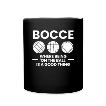 Bocce Shirt Gift Boccia Player - Full Colour Mug - black - Front