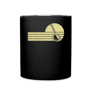 Banjo Banjo player Banjoist - Full Colour Mug - black - Front