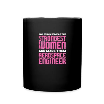 Space Engineer Aeronautical Engineer - Full Colour Mug - black - Front