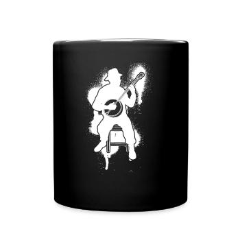 Banjo Banjo player Banjoist - Full Colour Mug - black - Front