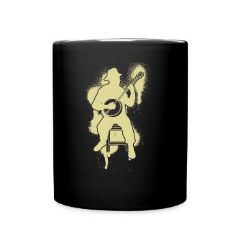 Banjo Banjo player Banjoist - Full Colour Mug - black - Front