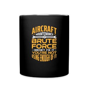 Mécanicien d’aéronefs - Mug uni - noir - Devant