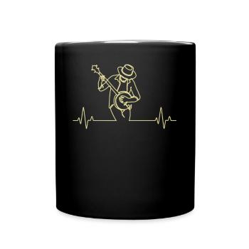 Banjo Banjo player Banjoist - Full Colour Mug - black - Front