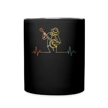 Banjo Banjo joueur Banjoïste - Mug uni - noir - Devant