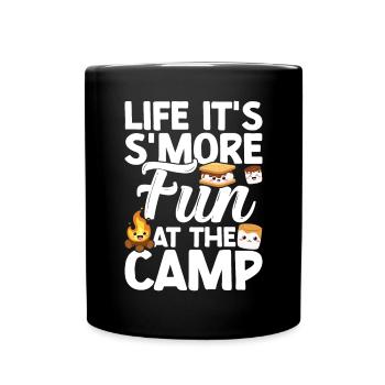 Marshmallow S'more - Tasse einfarbig - Schwarz - Vorne