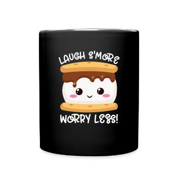 Marshmallow S'more - Tasse einfarbig - Schwarz - Vorne