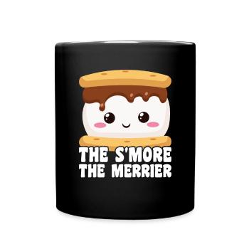 Marshmallow S'more - Tasse einfarbig - Schwarz - Vorne