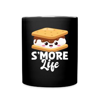 Marshmallow S'more - Tasse einfarbig - Schwarz - Vorne