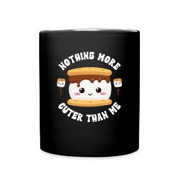 Marshmallow S'more - Tasse einfarbig - Schwarz - Vorne