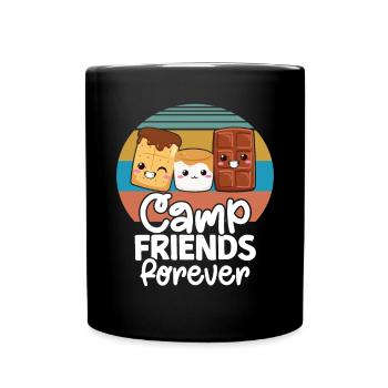 Marshmallow S'more - Tasse einfarbig - Schwarz - Vorne