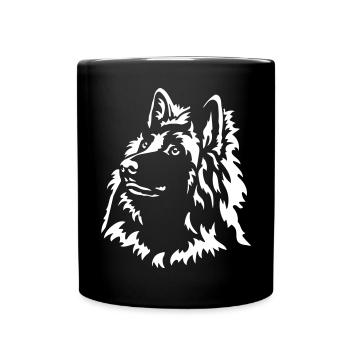 Tervueren Head "Black Edition" - Full Colour Mug - black - Front