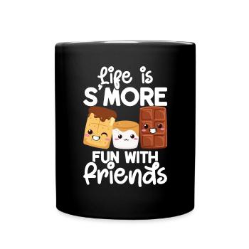 Marshmallow S'more - Full Colour Mug - black - Front