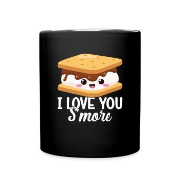 Marshmallow S'more - Tasse einfarbig - Schwarz - Vorne