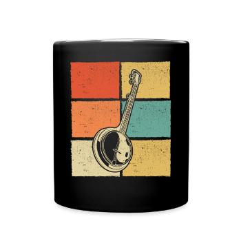 Banjo Banjo player Banjoist - Full Colour Mug - black - Front