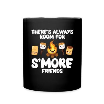 Marshmallow S'more - Tasse einfarbig - Schwarz - Vorne