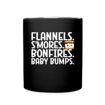 Marshmallow S'more - Tasse einfarbig - Schwarz - Vorne