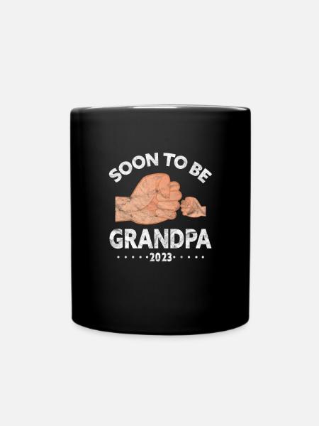 Schwangerschaft Opa - Tasse einfarbig - Schwarz
