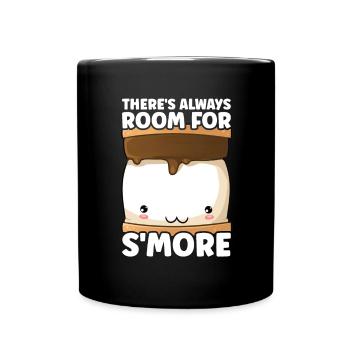 Marshmallow S'more - Tasse einfarbig - Schwarz - Vorne