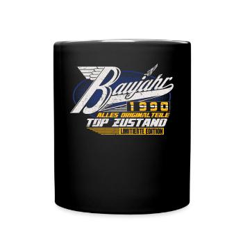 Baujahr 1990 Geburtstag Geschenk Geburtsjahr 1990 - Tasse einfarbig - Schwarz - Vorne
