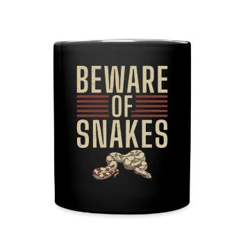 Snake Gift Snake Lover - Full Colour Mug - black - Front