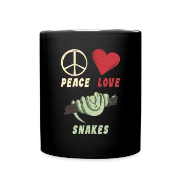 Snake Gift Snake Lover - Full Colour Mug - black - Front