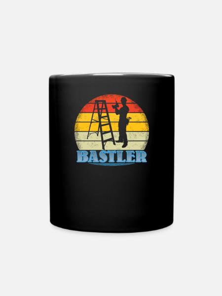 Heimwerker Geschenkidee Handwerker - Tasse einfarbig - Schwarz
