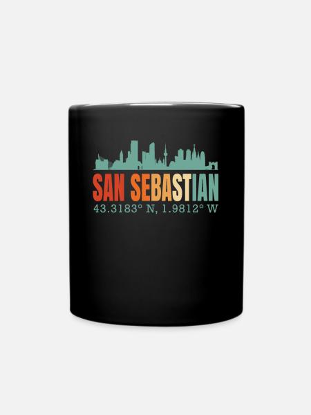 San Sebastian - Tasse einfarbig - Schwarz
