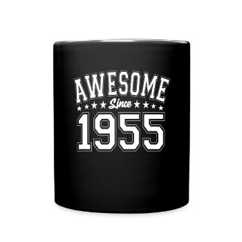 Génial depuis 1955 Anniversaire 1955 Millésime 1955 - Mug uni - noir - Devant