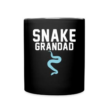 Schlange Geschenk Schlangenliebhaber - Tasse einfarbig - Schwarz - Vorne