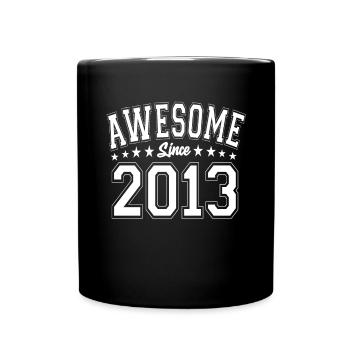 Awesome Since 2013 Birthday 2013 Vintage 2013 - Full Colour Mug - black - Front